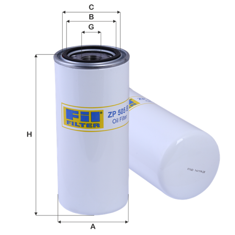 ZP 505 B YAĞ FİLTRE	
