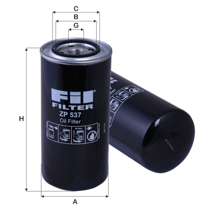 ZP 537 YAĞ FLİTRESİ	