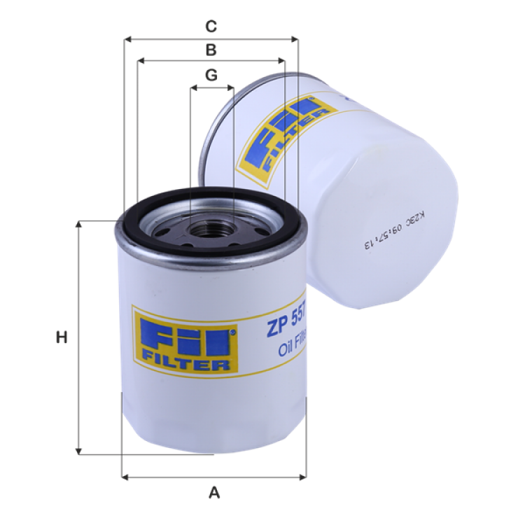 ZP 557 YAĞ FİLTRE	