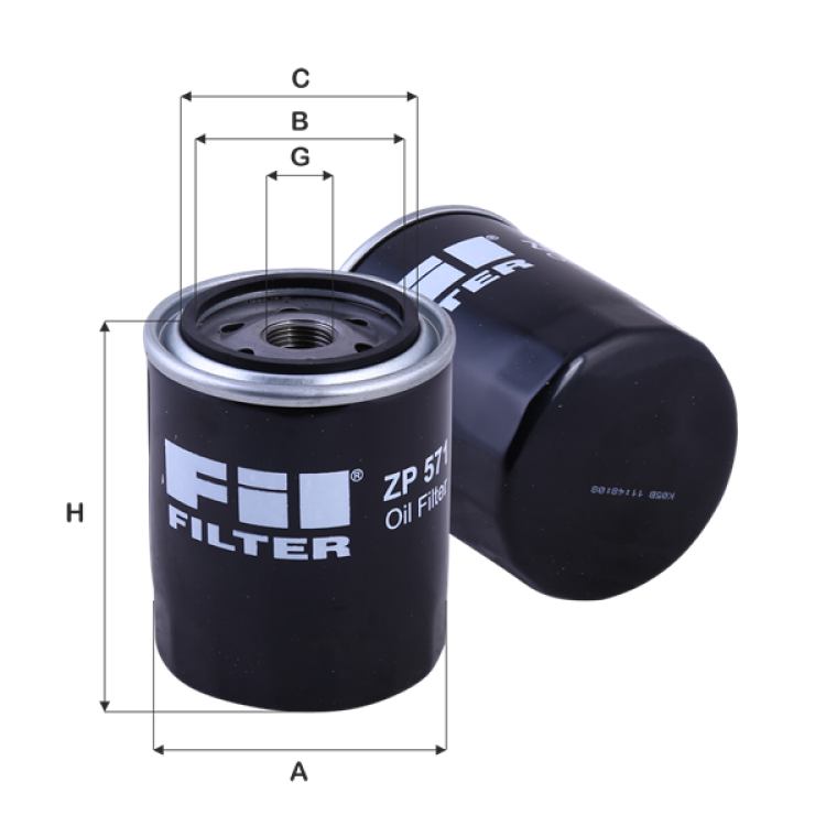 ZP 571 YAĞ FİLTRE	