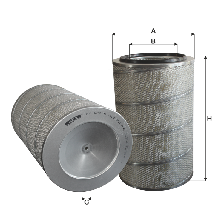 HP 734 Hava Filtre - Daf, Fendt, Fıat, Iveco, Kamaz, MAck, Magırus-Deutz, Mercedes-Benz, Nıssan, Renault Trucks, Setra, Man, Steyr