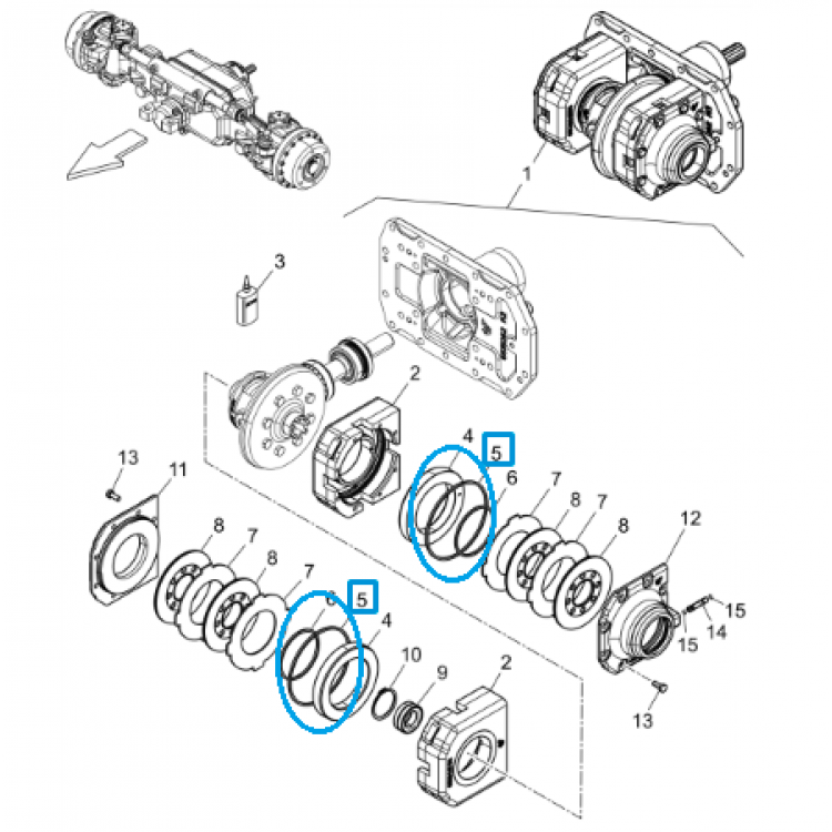 Landini&McCormick Ön Fren Oringi (Büyük) (Rex-Yeni Model) - 6520722M3	