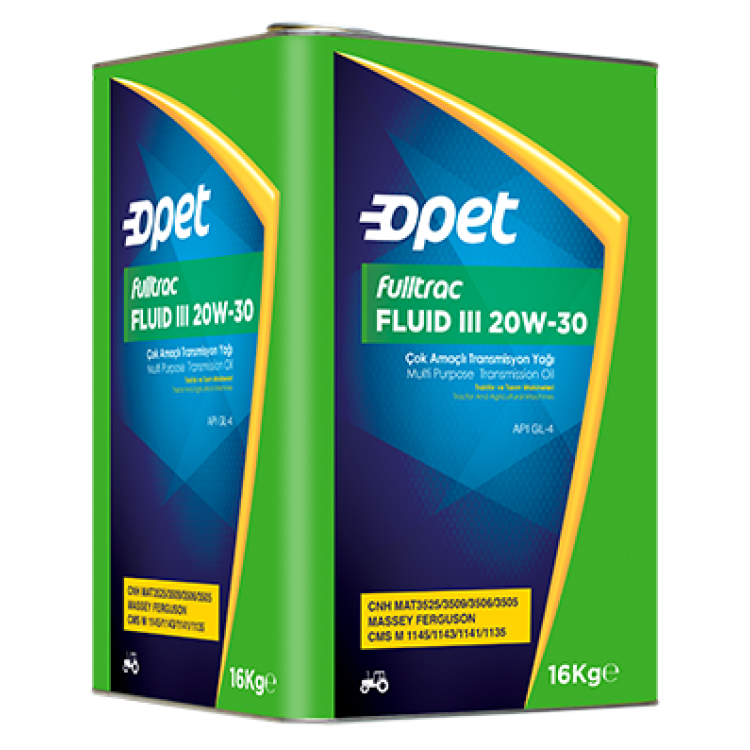 Opet Fluid III 20w30 Transmission Yağı - 16 Kg	