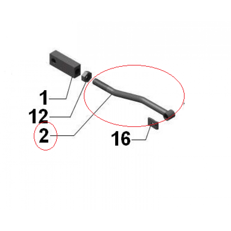 Tümosan Hidrolik Bağlantı Çubuğu (5200,6000,6100 Serileri) - 150001090	