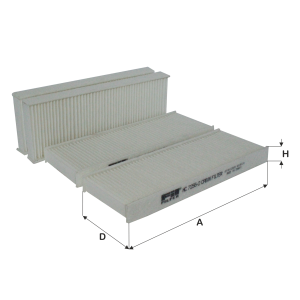 HC 7256/2   KLİMA FİLTRESİ CİTROEN C50 D WP 416