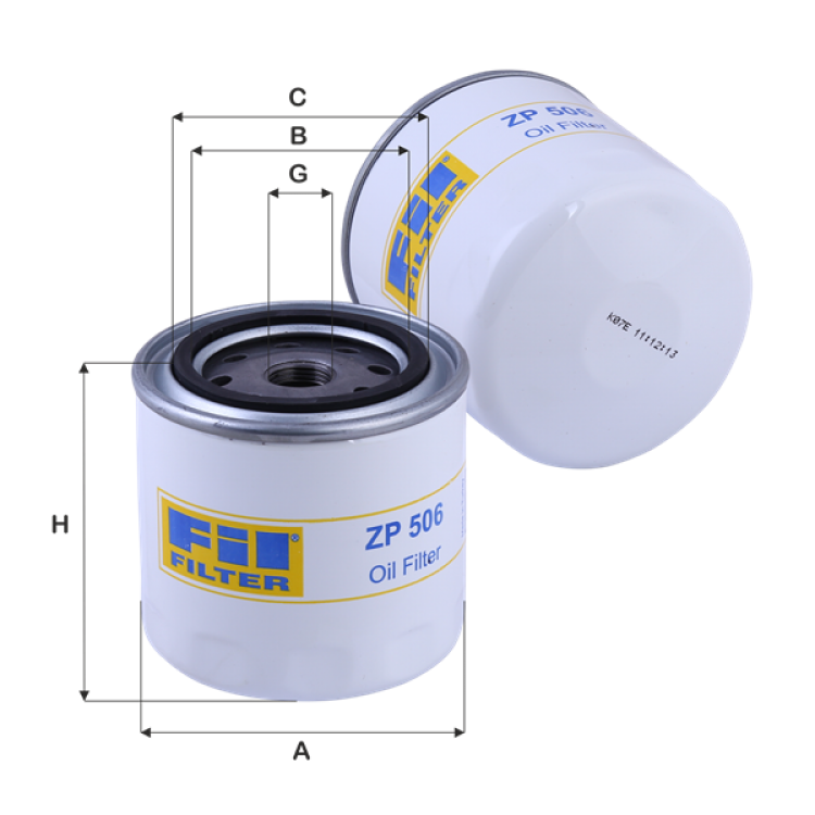 ZP 506 YAĞ FİLTRE	