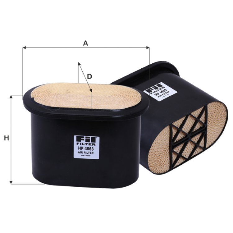 HP4663 Hava Filtre Dış - Tümosan, Newholland, Case Tüm Seriler, İntercooler, Landını, Case Ih