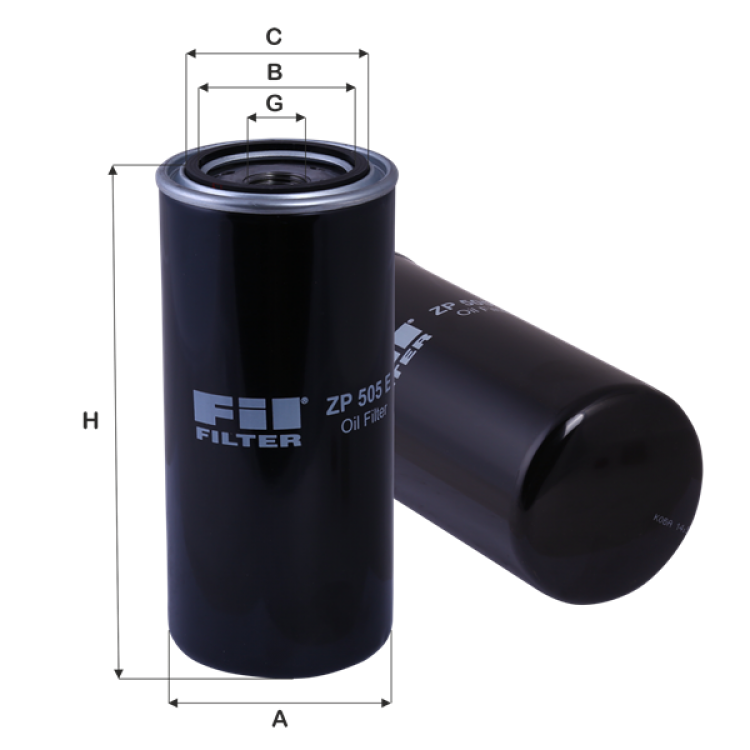 ZP 505 E YAĞ FİLTRE	