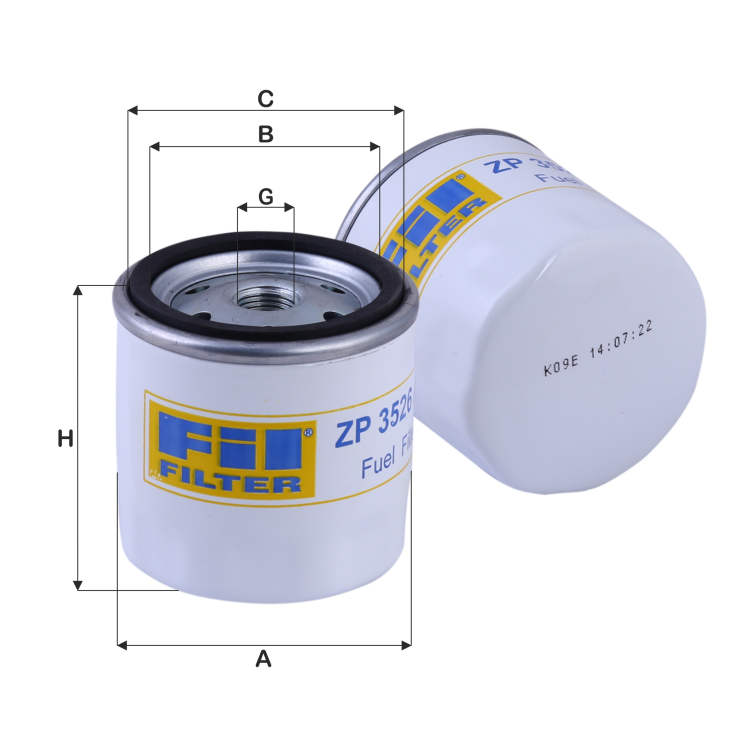 ZP 3526 AF YAĞ FİLTRE	