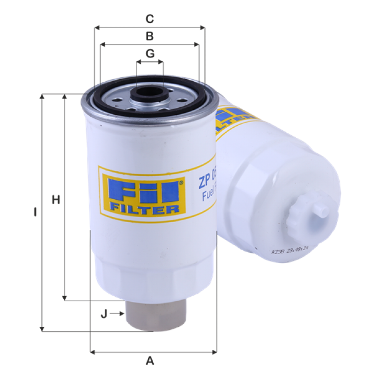 Seat (Alhambra,Arosa,Cordoba), Skoda (Felıcıa), Volkswagen (Caddy II,Golf II,Jetta II,Lt,Passat,Polo,Transporter) Yakıt Filtresi - ZP 05/4 F	