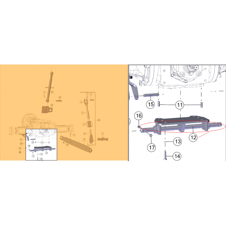Tümosan Duyarlı Mil Mesneti (5200S/N/L-6000-6100 serileri) - 7256385	